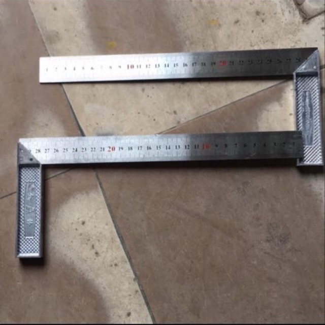 Thước ke vuông inox 30F chuông ( giá 1c )