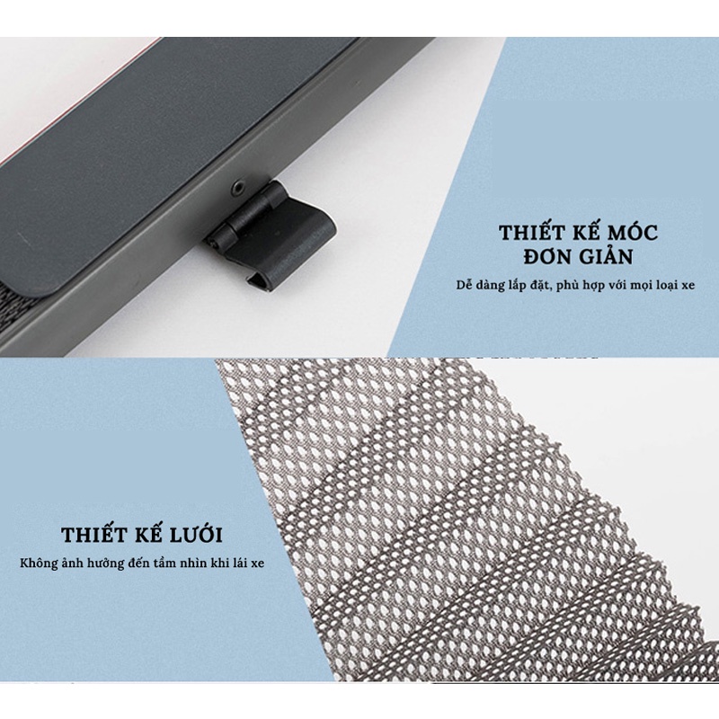 Rèm Che Nắng Ô Tô - Có Thể Cuộn Gọn Kéo Dãn Lên Xuống Tiện Lợi Carzone.Top
