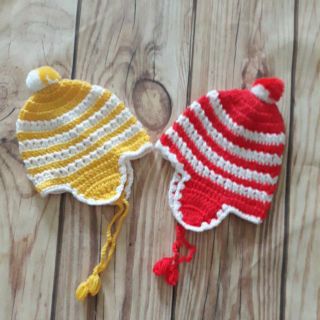 (Mã xả 70) Combo 2 Mũ len đan sơ sinh, mũ len cho bé, mũ nhỏ
