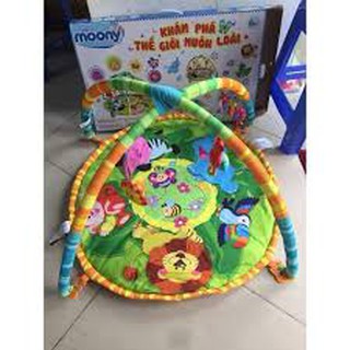 Thảm nằm chơi winfun cho bé+ tặng ống heo nhựa hình ô tô