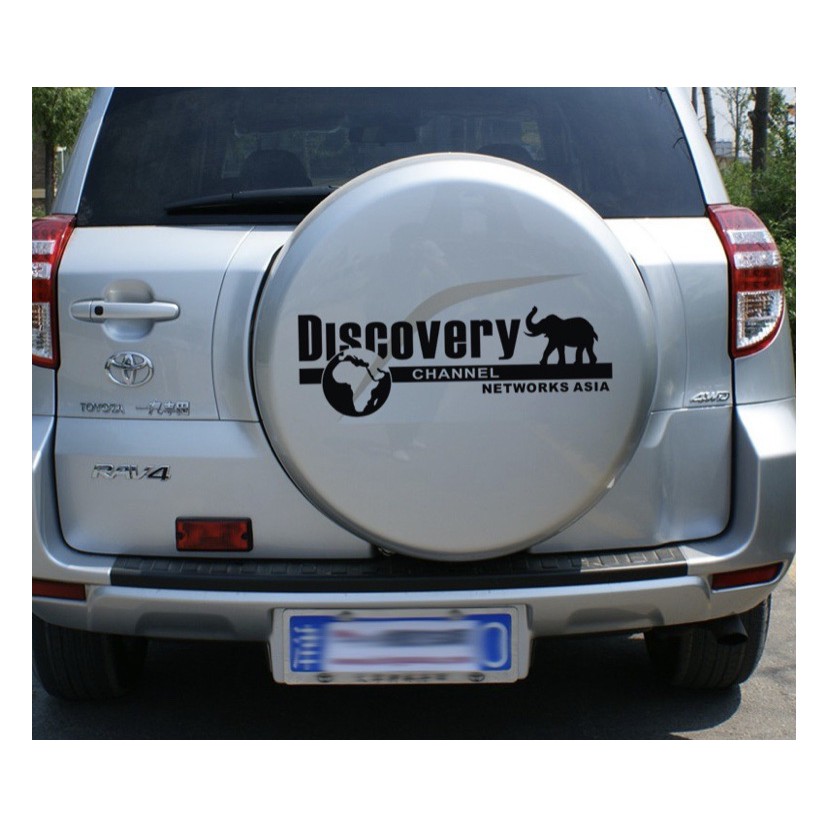 ⚡️Tem Dán Decal Phản Quang DISCOVERY CHANNEL Phong Cách Kèm Dụng Cụ Dán Tiện Lợi