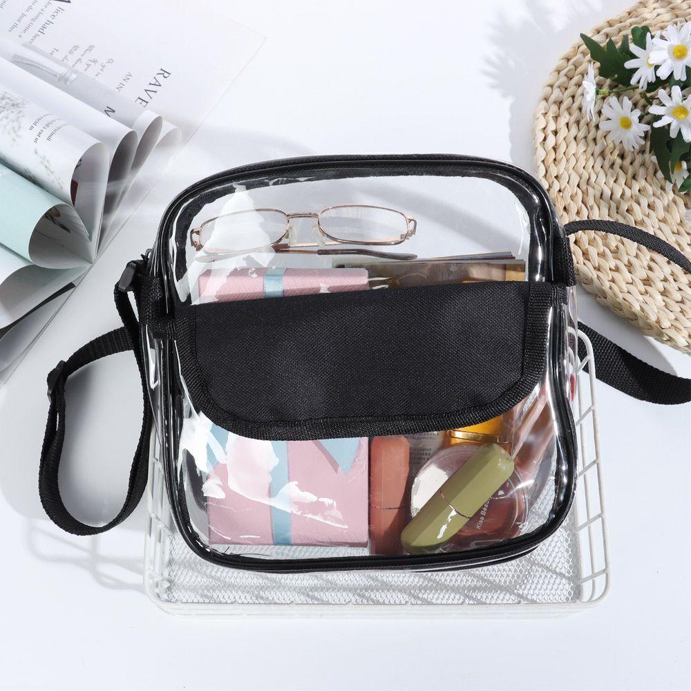 LEISURE Túi Nhựa PVC Thể Thao Trong Suốt Có Túi Trước Tiện Dụng