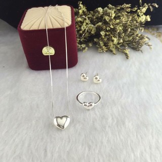Bộ trang sức nữ bạc ta trái tim mẫu mới
