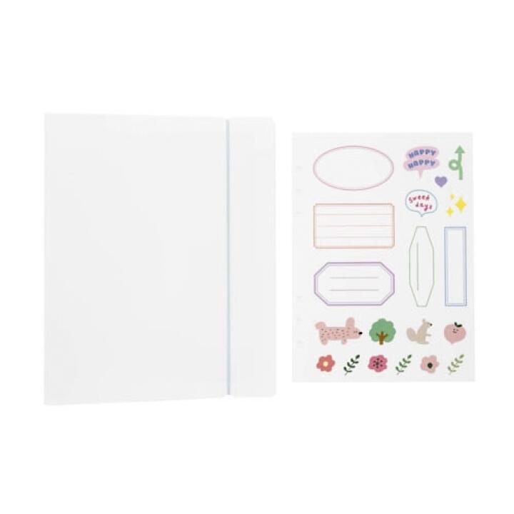 Album Collect Book Đựng Photo Card Ảnh  ARTBOX Hàn Quốc Màu Xanh Nhạt Kèm Sticker Trang Trí