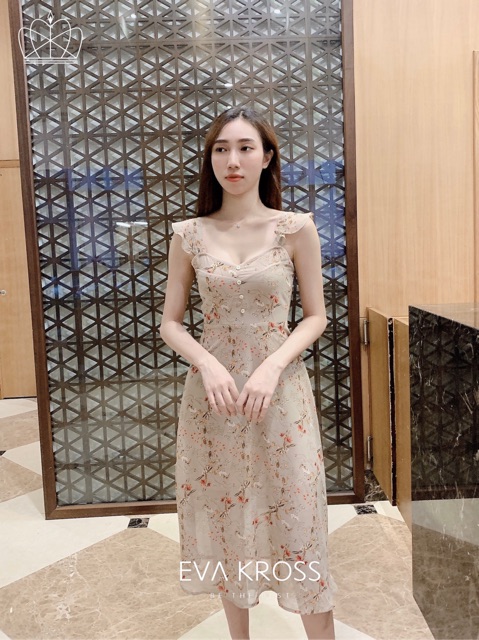 Váy đầm nữ cánh tiên voan hoa Emberly Dress EKS119 EVA KROSS | BigBuy360 - bigbuy360.vn