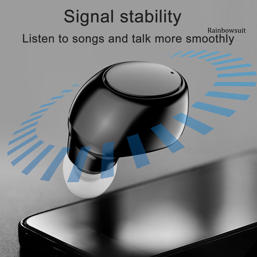Tai Nghe Nhét Tai Rb- 1 X6 Bluetooth 5.0 Không Dây Chống Thấm Nước Điện Thoại
