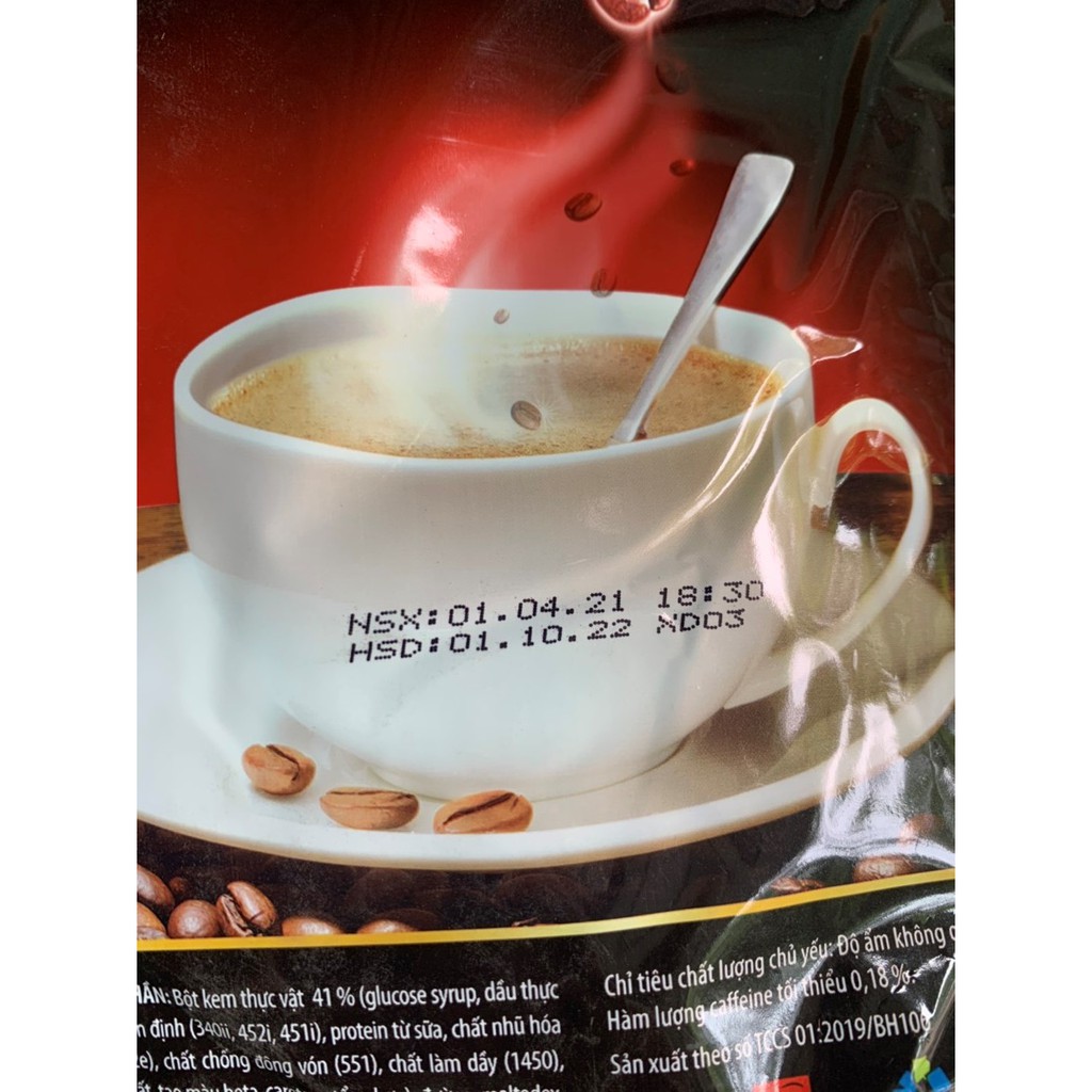 (Date 10.2022) - Cà phê sữa hòa tan Wake-up Café Sài Gòn bịch 24 gói x 19g