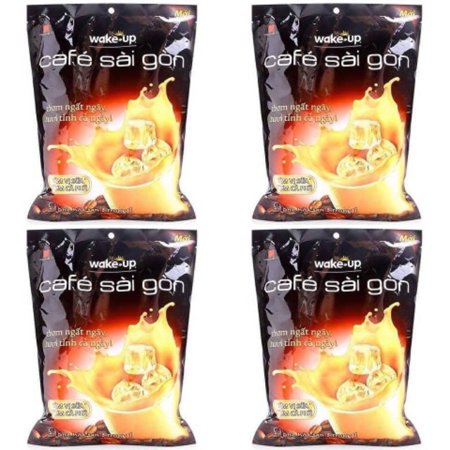Cà phê sữa Wake up Sài Gòn 3 trong 1 túi 456g (24gói)