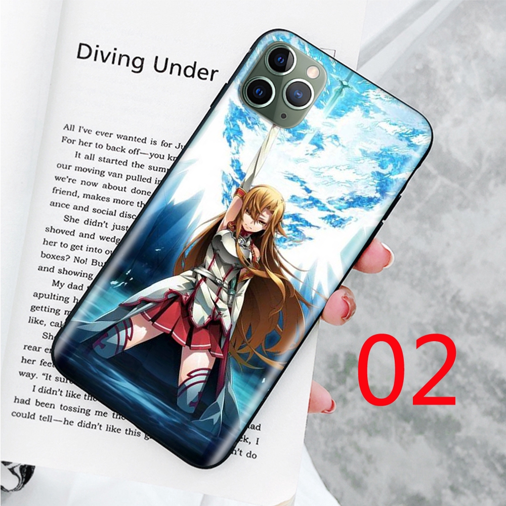 Ốp điện thoại hình Sword Art Online Asuna cho iPhone SE2 11 Pro