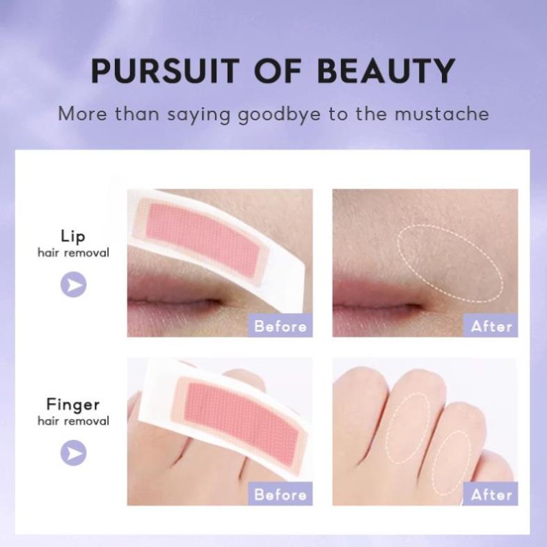 Hộp 40 miếng wax lông SUMAX Tẩy lông mặt vùng nhỏ tẩy lông chuyên nghiệp