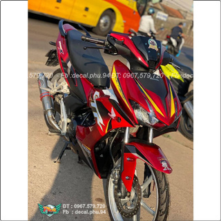 Tem Rời Winner X  GTR đỏ đen bạc (J)