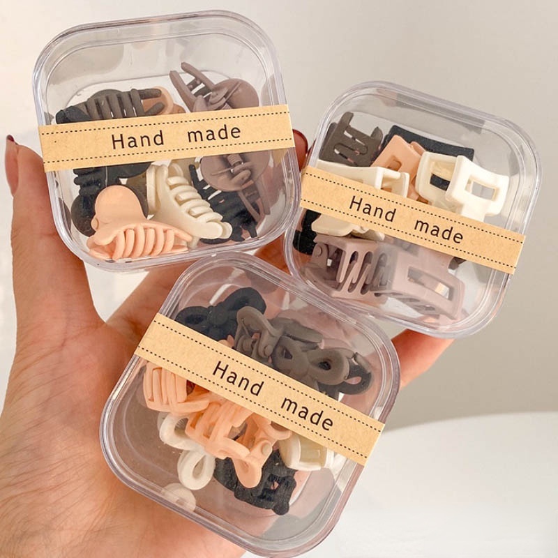 Set 10 Kẹp Tóc Acrylic Thời Trang Hàn Quốc