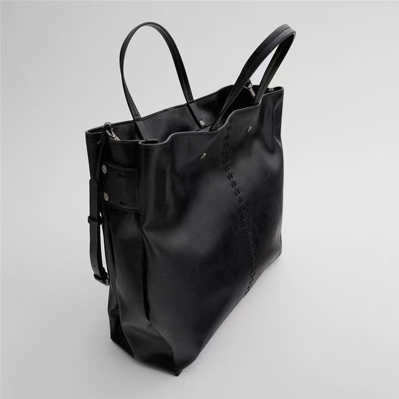 TÚI XÁCH TOTE ZR XUẤT CỠ LỚN MÀU ĐEN | BigBuy360 - bigbuy360.vn