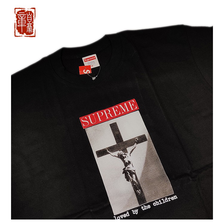 Supreme 20SSLoved By The Children Tee Jesus Short Sleeve Cross Print T-shirt