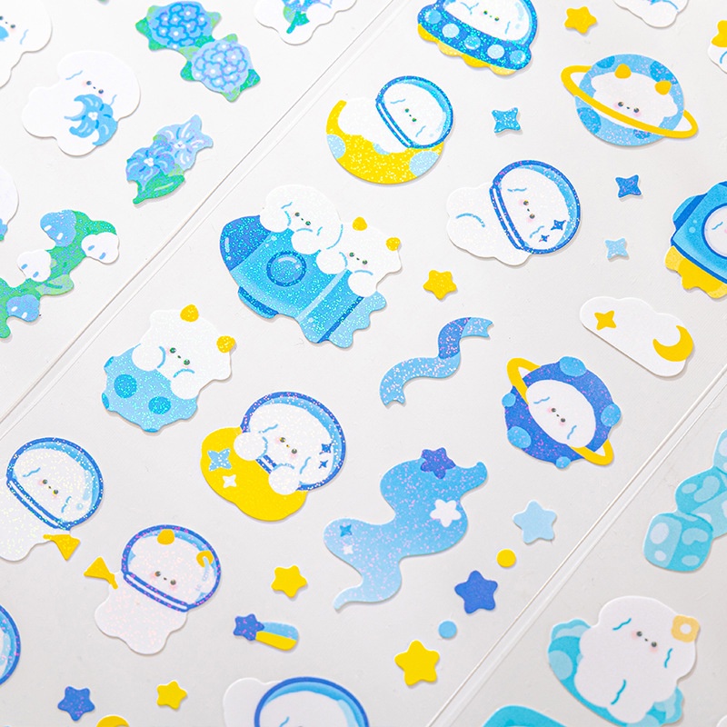 1 Tấm Sticker Dán Hình Động Vật Hoạt Hình Dễ Thương