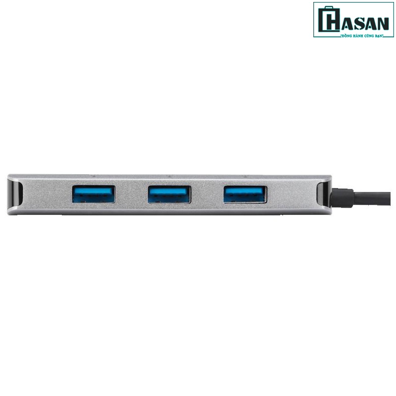 Cổng chuyển chính hãng TARGUS 4 in 1 USB-C To 3xUSB-A + Ethernet Adapter - ACA959