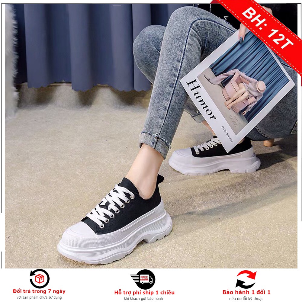 [Mã FAGREEN245 giảm 10% tối đa 30k đơn từ 99k] Giày Sneaker Nam Nữ Mcq Gót Cao phiên bản nâng cấp