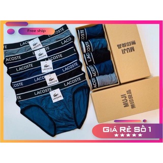 Quần Lót Nam Lacoste Tam Giác | Quần Sịp Nam Lacoste | Hàng Cao Cấp | (COTTON 100%)