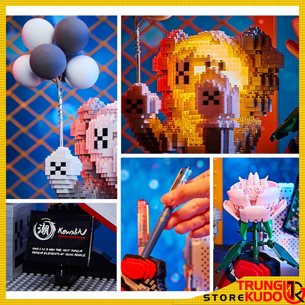 Mô hình Giày Kaws hộp bút có đèn Sneaker Kaws ống bút làm quà , đồ decor - 6907