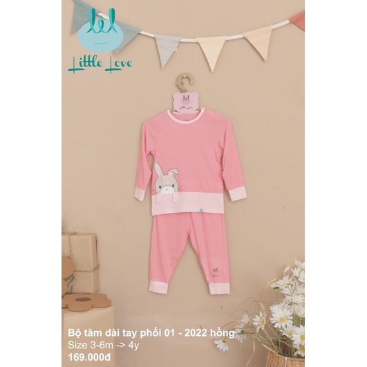 [Nhùn nhùn-Little Love] Bộ quần áo trẻ em dài tay petit bé trai bé gái từ 3 tháng đến 4 tuổi