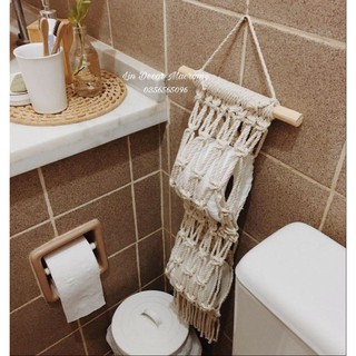 [Giá ưu đãi] Móc Treo Macrame Đựng Giấy Vệ Sinh