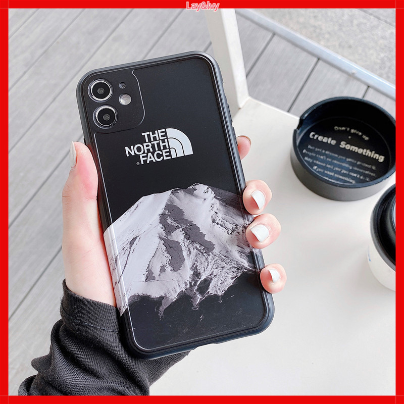 THE NORTH FACE Ốp Lưng Silicone Họa Tiết Núi Tuyết Tự Nhiên Thời Trang Cho Iphone7 / 8 Iphone 7plus / 8plus Iphone X Xs Xr Xsmax Iphone 11 11pro 11promax 12 12pro 12pro Max 12mini