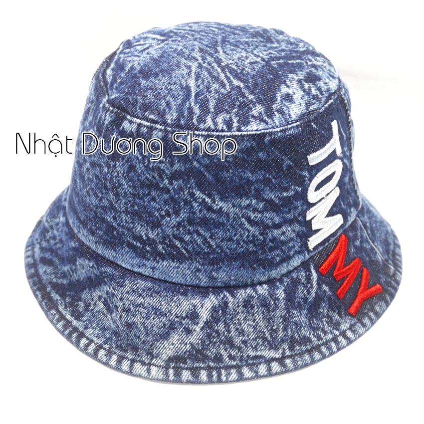 Mũ Bucket Vành Cụp ❤️ Nón Jean Tai Bèo Cao Cấp Kiểu Thêu Chữ Phong Cách Hot trend 2022