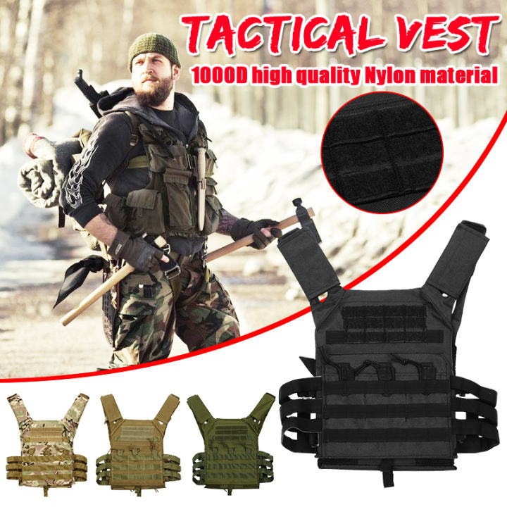 Áo chiến thuật nhẹ MOLLE lót giáp JPC có túi - INTL-168