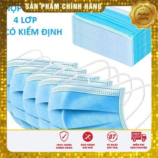 HỘP 50 CHIẾC KHẨU TRANG 4 LỚP KHÁNG KHUẨN VIETMASK [GIÁ ĐẠI LÝ]