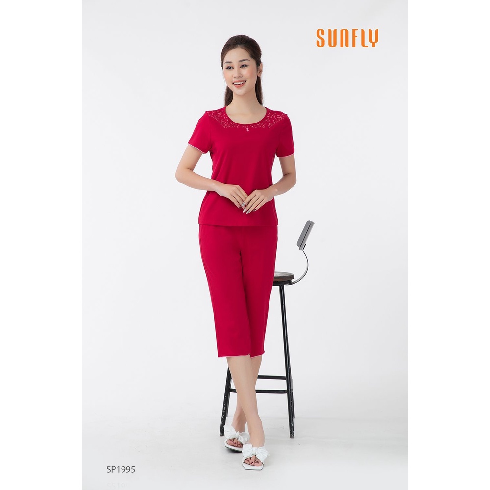 SP1995 ĐỒ BỘ MẶC NHÀ COTTON ÁO CỘC QUẦN NGỐ