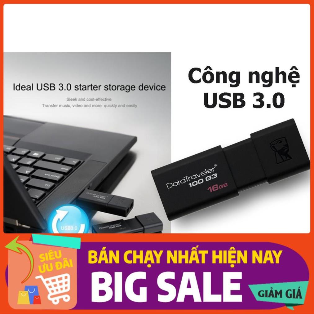 USB Kingston DT100G3 USB 3.0 16GB | Thẻ nhớ usb 16gb tốc độ 3.0