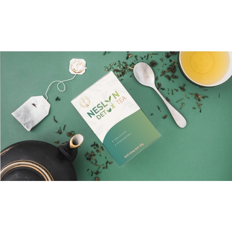 NesLyn Detox Tea Trà thanh lọc cơ thể cho người béo bụng, chướng bụng, đầy hơi.