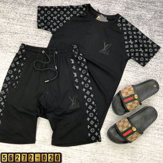 Bộ hè LV nam cao cấp- Bộ cộc LV thời trang nam 2020