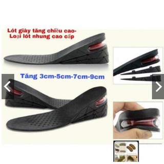 Lót giày tăng chiều cao có đệm khí cả bàn & nửa bàn cao cấp