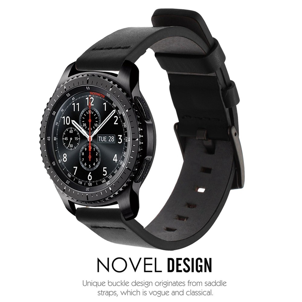 Dây đeo bằng da cho đồng hồ thông minh Samsung Gear S3 Frontier / Classic / Galaxy Watch 46mm