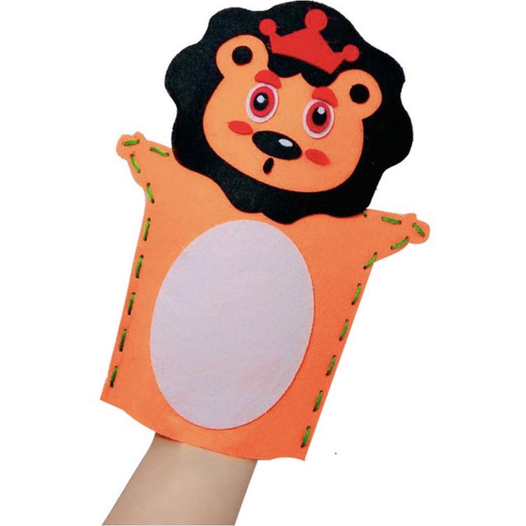 Rối bàn tay nỉ Hình Động Vật Hoạt Hình Sáng Tạo Tự Làm Thủ Công Cho Bé