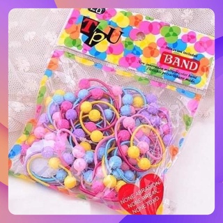 Sét 50 chun buộc tóc cho bé