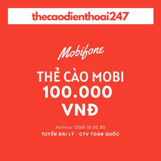 Thẻ mobi 100k / mobifone 100k - nạp trả trước và trả sau