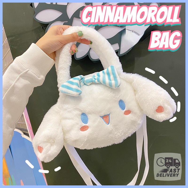 Túi Xách Đeo Vai / Túi Tote Họa Tiết Hoạt Hình Cinnamoroll Dễ Thương Cho Nữ