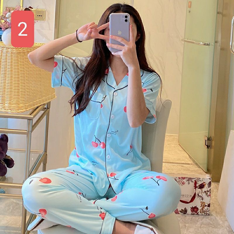 Pijama Cộc Tay Cotton Tơ Sữa Mềm Mịn Thoáng Mát | BigBuy360 - bigbuy360.vn