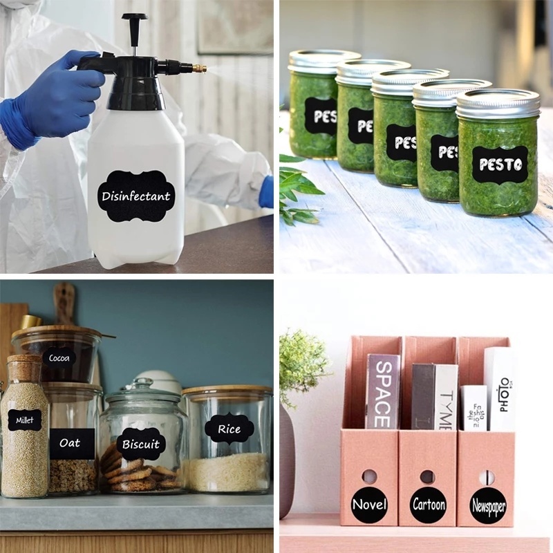 Miếng Dán Ghi Chú Mini Màu Đen Đa Năng Tiện Dụng Cho Nhà Bếp/ Văn Phòng