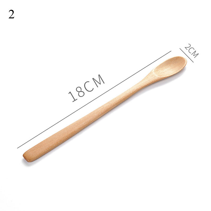 CREATIVE Muỗng Gỗ Kiểu Dáng Đơn Giản Tiện Dụng Tableware Tools