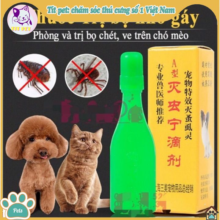 Thuốc nhỏ gáy trị ve giận chó mèo A1