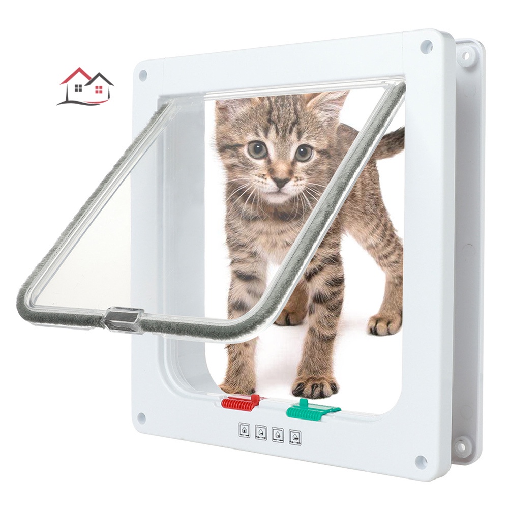 Cửa Ra Vào 4 Chiều Khóa Từ An Toàn Dành Cho Thú Cưng Chó Mèo