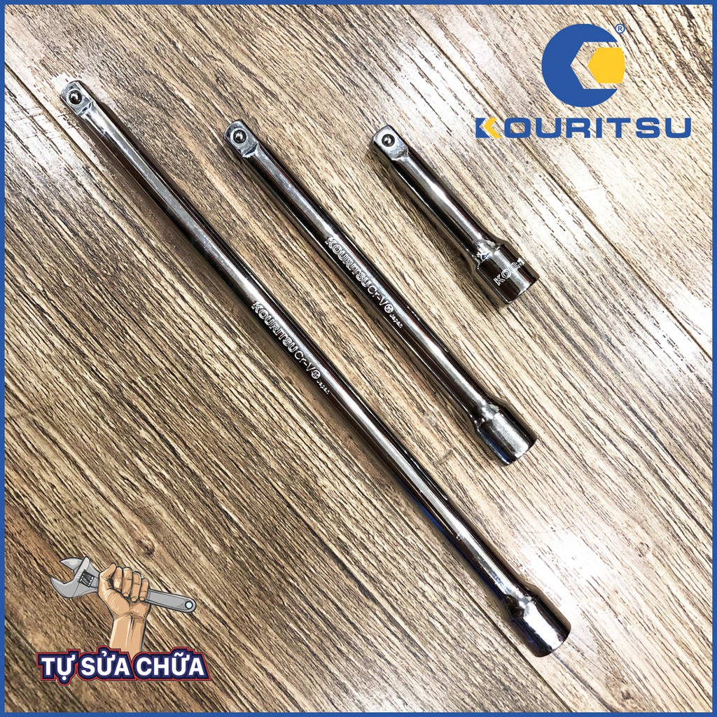 Tuýp nối dài khẩu 3/8 inch thép Cr-V chống rỉ sét chính hãng Kouritsu Japan