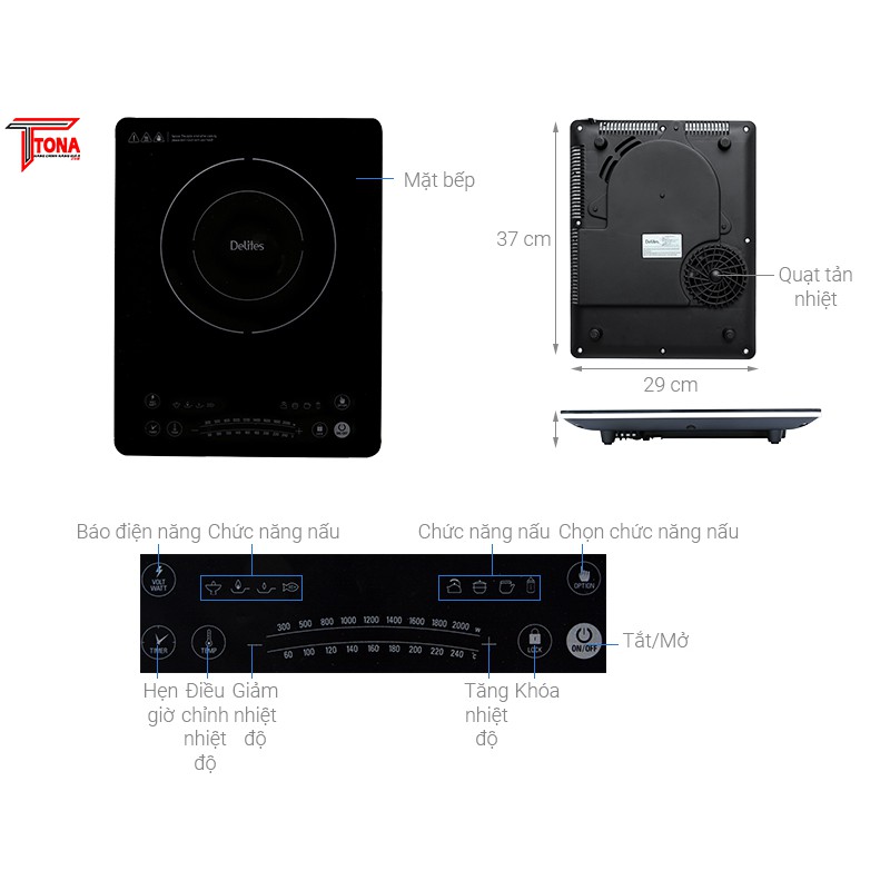 Bếp Từ Delites BDT01
