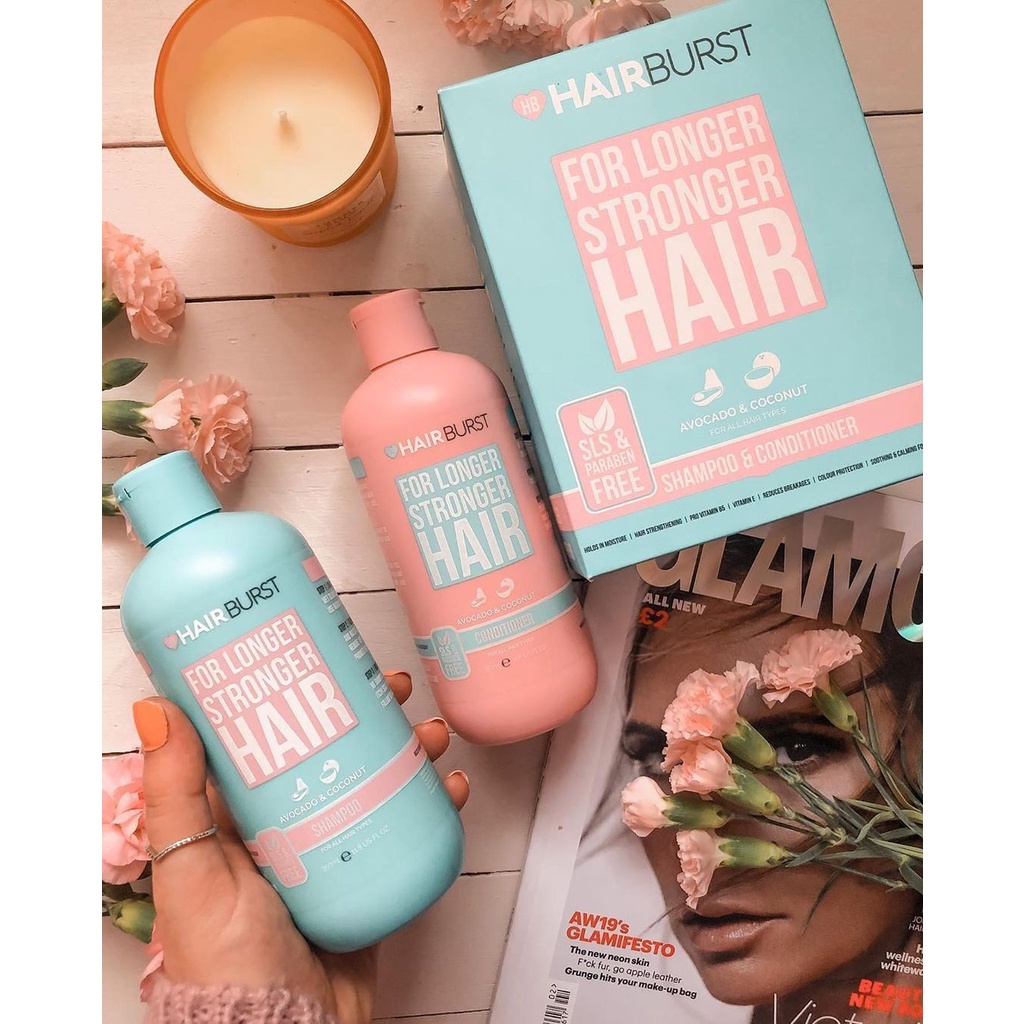 Combo Gội Xả HAIRBURST Kích Thích Mọc Tóc giúp tóc chắc khỏe 350ml/chai - Khongcoson