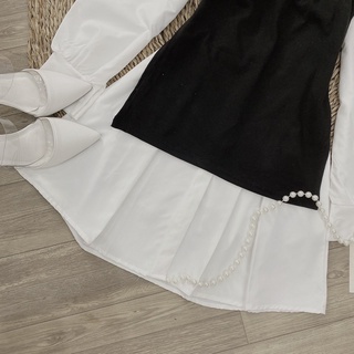 SÉT ÁO VÁY SOMI MIX YẾM ĐEN
