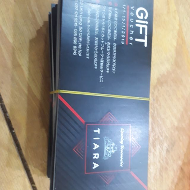 100 tem trong và 100 card