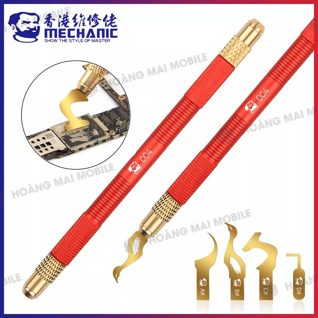 Bộ dao đục, tách IC, cạo keo Mechanic 4 lưỡi